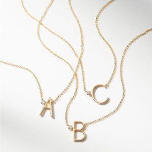 Anthropologie monogram necklace - G